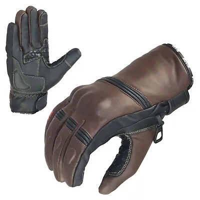 Blade Motorbike Motorcycle Gloves Leather Waterproof Thermal Winter Summer • £16.99