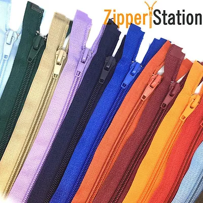 Nylon Open Ended Zips - No 5 Autolock Zipper - 22 Zip Colours (N5OE) • £2.60