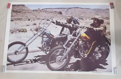 $67.95 • Buy EASY RIDER 1969 VINTAGE MOTORCYCLE CHOPPER NOS POSTER Peter Fonda Dennis Hopper