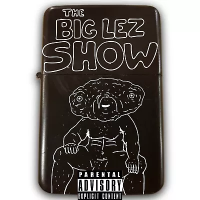 The Big Lez Show - Clarence Claz Mate- Custom Flip Petrol  Lighter With Tin Case • £11.99