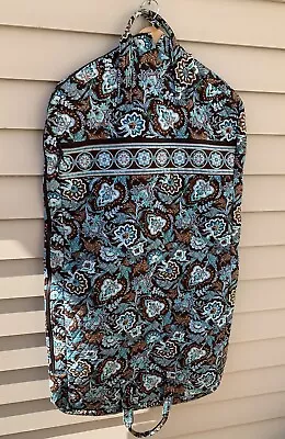 Vera Bradley Java Blue Retired Hanging Travel Garment Bag Folding • $31.99