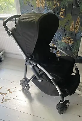 £220 • Buy Bugaboo Bee 6 Pushchair (black + Silver Frame) Rain Cover And Footmuff