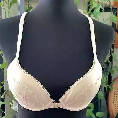 Victoria's Secret Beige Body By Victoria Racerback Lace Detail Demi Bra - 34A • $20