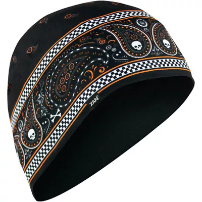 Zan Headgear SportFlex Beanie (Bandanna - Black / Orange) • $15.17