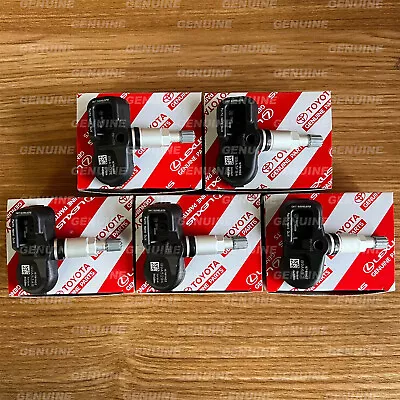 $64.99 • Buy 5X OEM 4260706020 TPMS Tire Pressure Monitoring Sensor PMV-C010 Lexus Toyota