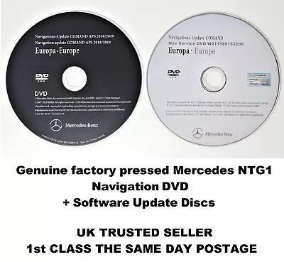 Mercedes NTG1 2019 2020 COMAND APS Sat Nav Navigation Map Update DVD Disc ✔️ • £19.95
