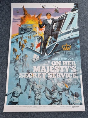 £225 • Buy Paul Mann James Bond 007 On Her Majesty’s Secret Service  Screen Print Variant