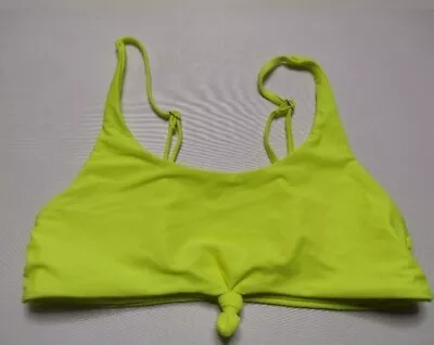 Zaful Women's Bikini Top Small Neon Yellow Wireless Swimsuit Swim Swimwear B9 • $7.98