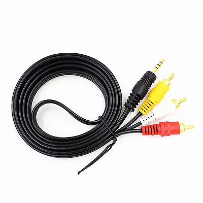 3.5mm AV AUDIO VIDEO TV Cable Cord For Scishion V88 Pro Android 6.0 XBMC TV Box • £2.82