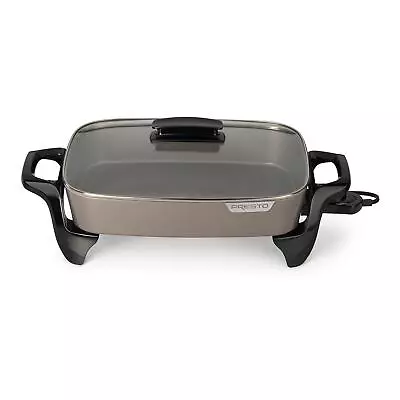 Presto 16-in. Ceramic Electric Skillet With Glass Cover. |1673 • $71.35