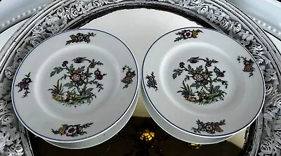 Limoges France Depose C. Ahrenfeldt Set Of 2 Bread Plates Antique Birds Flowers • $24.99