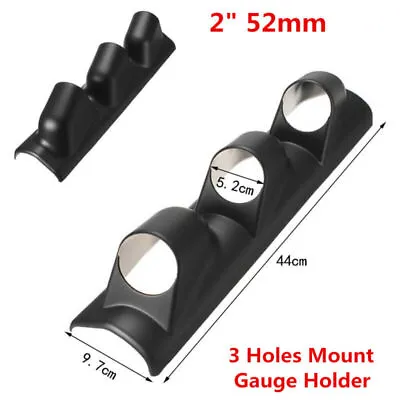 Universal Car Black 52mm 3 Triple Hole Dash Gauge Pod Mount Holder ABS Hot Sales • $29.60