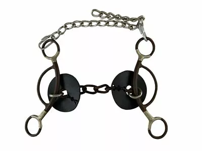 CIRCLE Y - Martha Josey Chain Mouth Brown Steel Bit W/ Silver Accents! FREE SHIP • $62.95