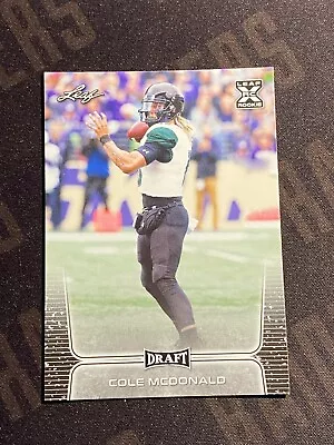 Cole McDonald 2020 Leaf Draft #25 RC Hawaii Rainbow Warriors • $0.99