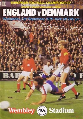 £1.25 • Buy ENGLAND V DENMARK 1979 EUROPEAN CHAMPIONSHIP QUALIFIER
