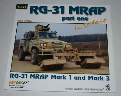 WWP  RG-31 MRAP Part One   Softcover Book MGS In Detail G033 Wings Wheels Manual • $44.99