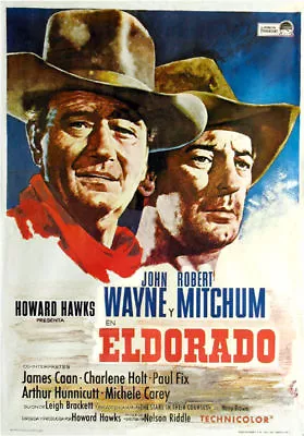 El Dorado  John Wayne Robert Mitchum Movie Poster Print #9 • $6.49