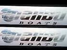 2 Huge Chrome Malibu Boats Decals Stickers Ski Race W@w • $44