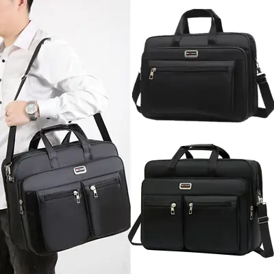 15.6/17/18  Laptop Bag Waterproof​ Business Notebook Briefcase Case Shoulder Bag • £16.99