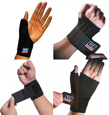 Carpal Tunnel Thumb Hand Glove Wrist Brace Wrap Support Arthritis Neoprene • £2.99