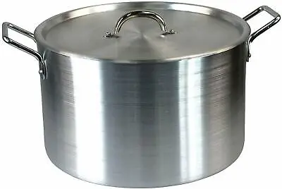 £29.99 • Buy 12'' 14  Large Aluminium Cooking Saucepan Stew Soup Casserole Catering Pan Pot