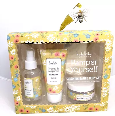 Nicole Miller N.Y Pamper Yourself Relaxing Bath & Body Set- Honey & Magnolia • $5.99