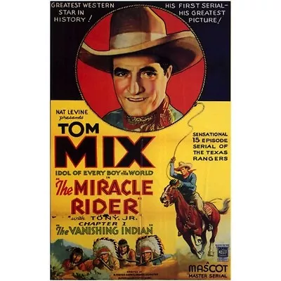 The Miracle Rider - Cliffhanger Movie Serial DVD  Tom Mix  Joan Gale • $4.99