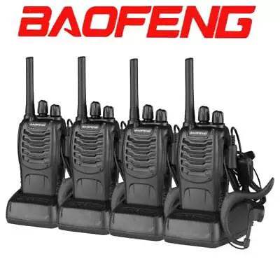 4 X Baofeng BF-88A Walkie Talkie 2 Two Way Radio 16CH FRS Frequency Long Range • $43.99