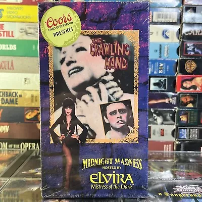 Elvira’s Midnight Madness The Crawling Hand 1963 VHS New Horror Coors 90’s Promo • $25.99