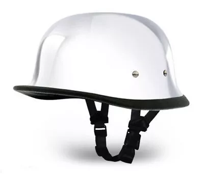 German Chrome NOVELTY  Shorty Half Helmet   S M L XL 2XL   LOW PROFILE • $45.90
