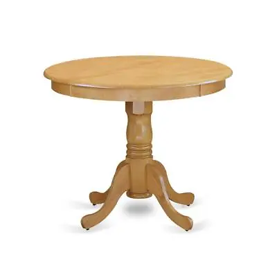 Antique  Table  36   Round  With  Oak  Finish • $175.91