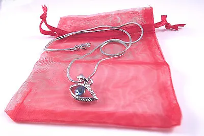 Evil Eye Protection Necklace Pendant Kabbalah Hand Of Fatima Hamsa  Silver • £4.95