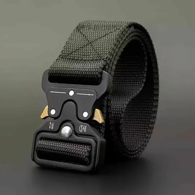 Men Casual Military Tactical Belt Waistband Rescue Rigger Belt Duty Work Pants • $9.99