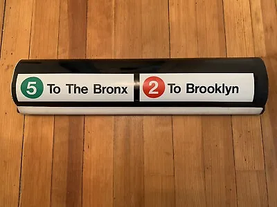 Nyc Ny Vintage Subway Roll Sign Nycta #2 Train Brooklyn #5 Bronx Mta Tape Over • $269.95