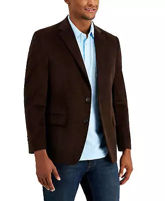 Club Room Men's Sport Coat Brown 40L Corduroy Classic-Fit • $28.60