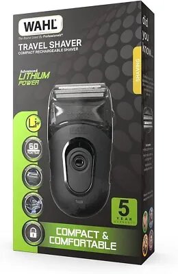 Wahl Travel Shaver/Rechargeable/Washable 7065-017 Black • £16.99