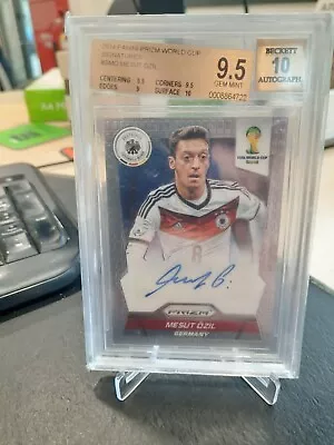 2014 Panini Prizm World Cup Mesut Ozil AUTO BGS 10 Germany BGS 9.5 Autograph • $600