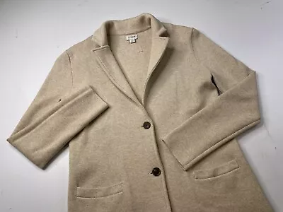NWOT J. Crew Sweater-Blazer Jacket Two Button Beige Women’s Size Small • $29.99