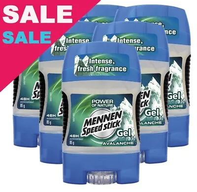 Avalanche Mennen Speed Stick Antiperspirant Deodorant Gel 6 X 85g • $57.59