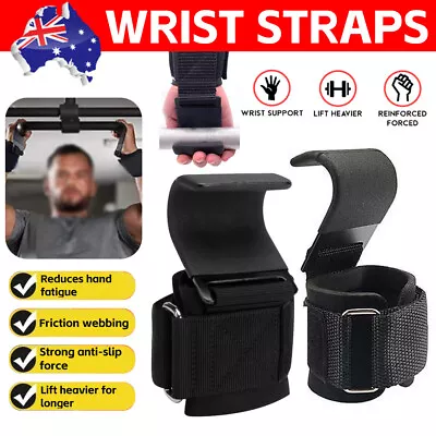 Powerpunch Weight Lifting Gym Training Wrist Support Straps Wraps Bodybuilding • $20.95