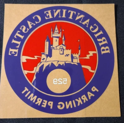 $40 • Buy Rare Brigantine Haunted Castle Parking Permit Sticker Seashore Beach New Jersey