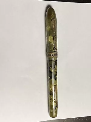 1920s The Moore Classic Green Marbled Fountain Pen • $9.99