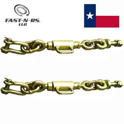 Two Universal 3 Point Hitch Chain Stabilizers Turnbuckle Sway Check 11.7 - 13.5 • $69.99