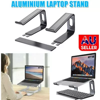 Aluminum Laptop Stand Portable Ergonomic Tray Holder Cooling Riser For Notebook • $21.84
