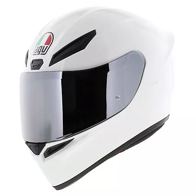 AGV K1-s ECE 22.06 Solid Gloss White Full Face Motorcycle Helmet 2206 • $219.99