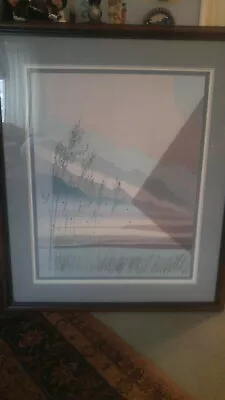 C. Martin  Cloudscape I  Signed & Numbered Lithograph Print Landscape Blue  • $129.99