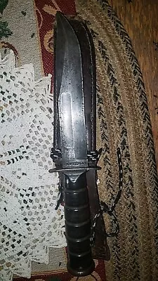 KABAR Camillus NY USMC Fighting Knife WW2 MK2 MK II WWII Pinned... • $350