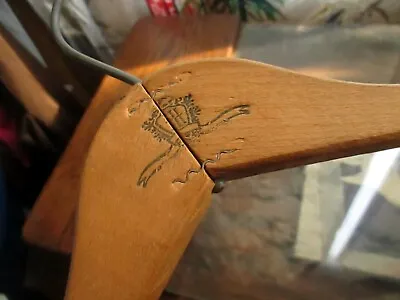 Vintage Wooden Hotel Clothes Hanger Hilton Across The Nation • $29.52