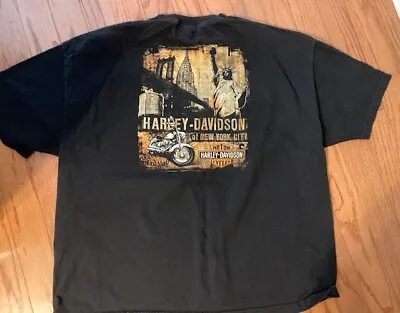 Vintage Harley Davidson Mens XXXL Statue Of Liberty NYC T-Shirt New York City 3X • $25
