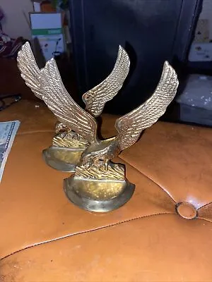 Vintage Brass Eagle Bookends • $19.95